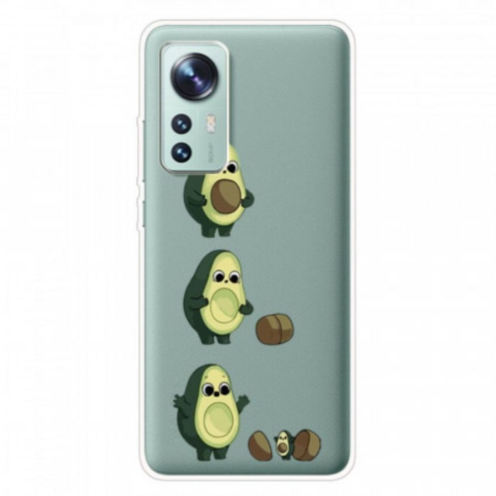 Hoesje voor Xiaomi 12 Pro Siliconen Avocado Leven