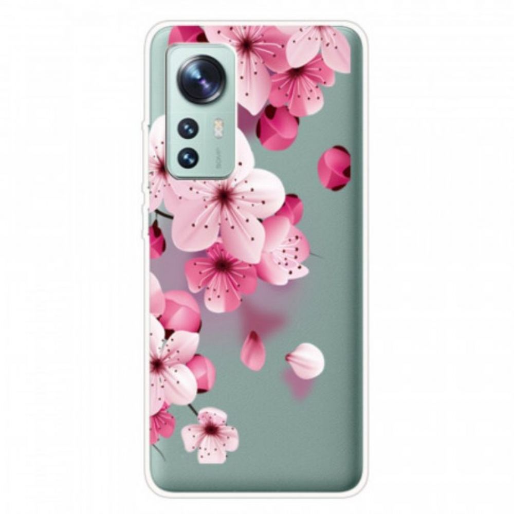 Hoesje voor Xiaomi 12 Pro Siliconen Rozenbloemen