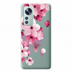 Hoesje voor Xiaomi 12 Pro Siliconen Rozenbloemen