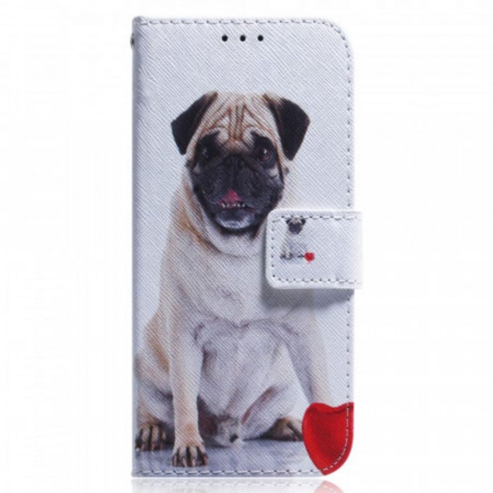 Leren Hoesje voor Xiaomi 12 Pro Mops Hond