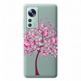 Telefoonhoesje voor Xiaomi 12 Pro Siliconen Roze Boom