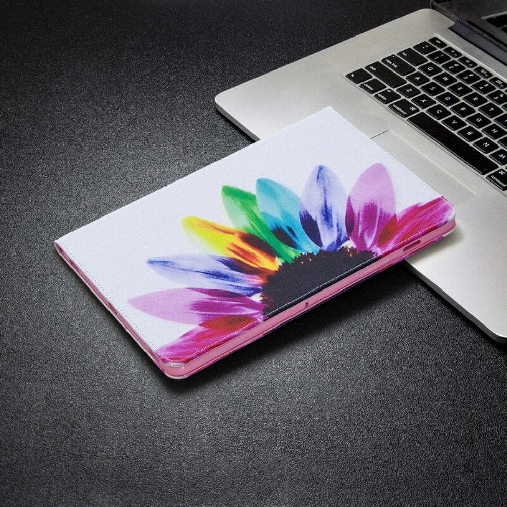 Case voor Samsung Galaxy Tab S7 / Tab S8 Aquarel Bloem