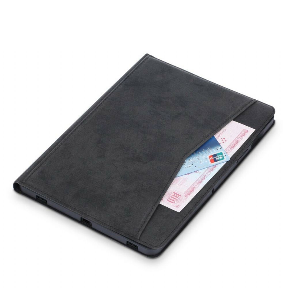 Case voor Samsung Galaxy Tab S7 / Tab S8 Zakelijk Leereffect