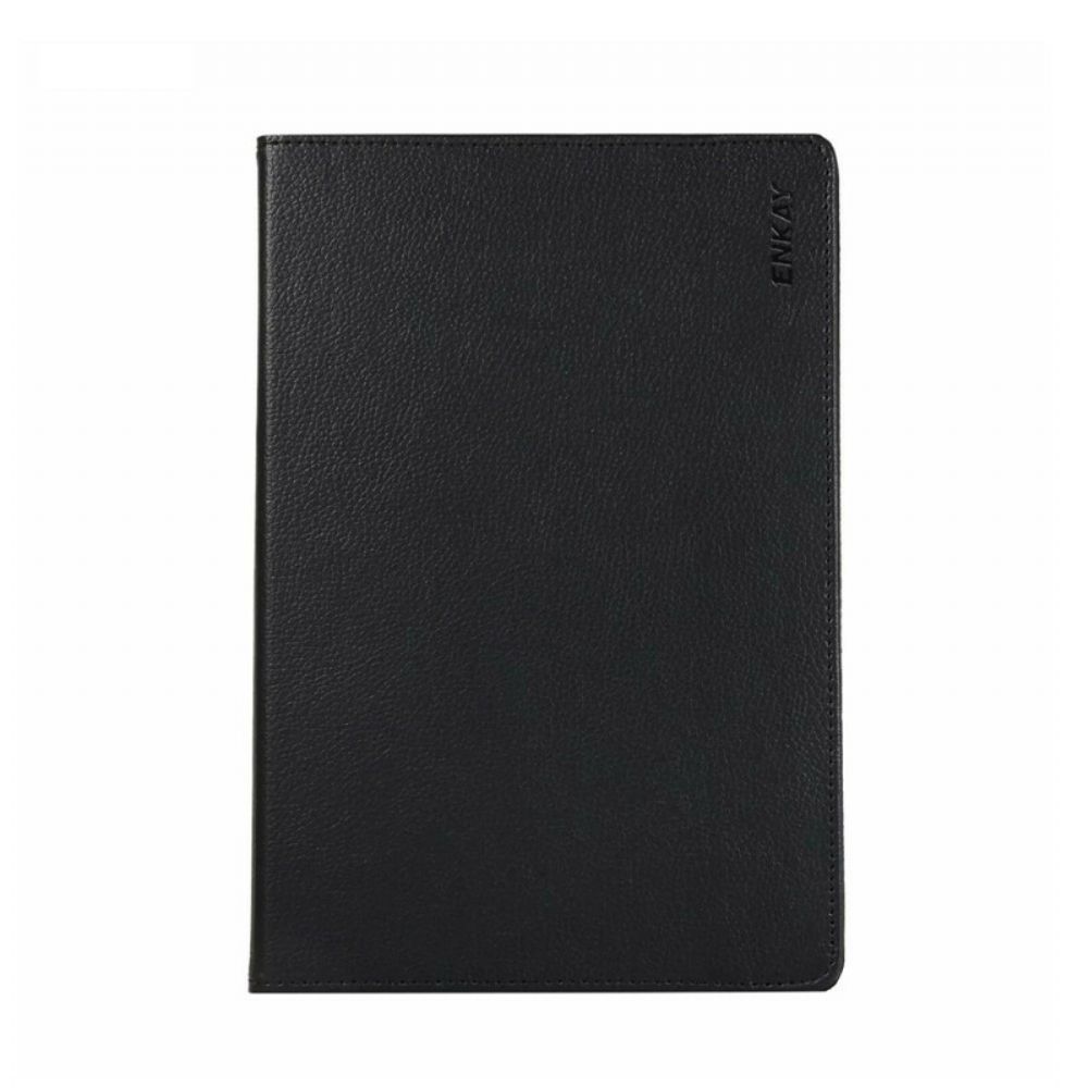 Cover voor Samsung Galaxy Tab S7 / Tab S8 360° Draaibaar Lychee Kunstleer Enkay