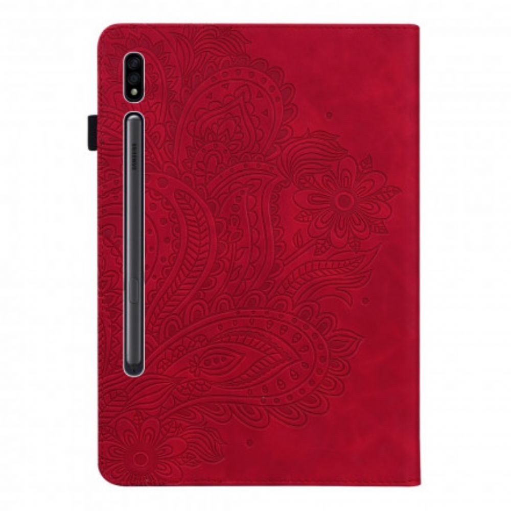 Cover voor Samsung Galaxy Tab S7 / Tab S8 Bloemenafdruk