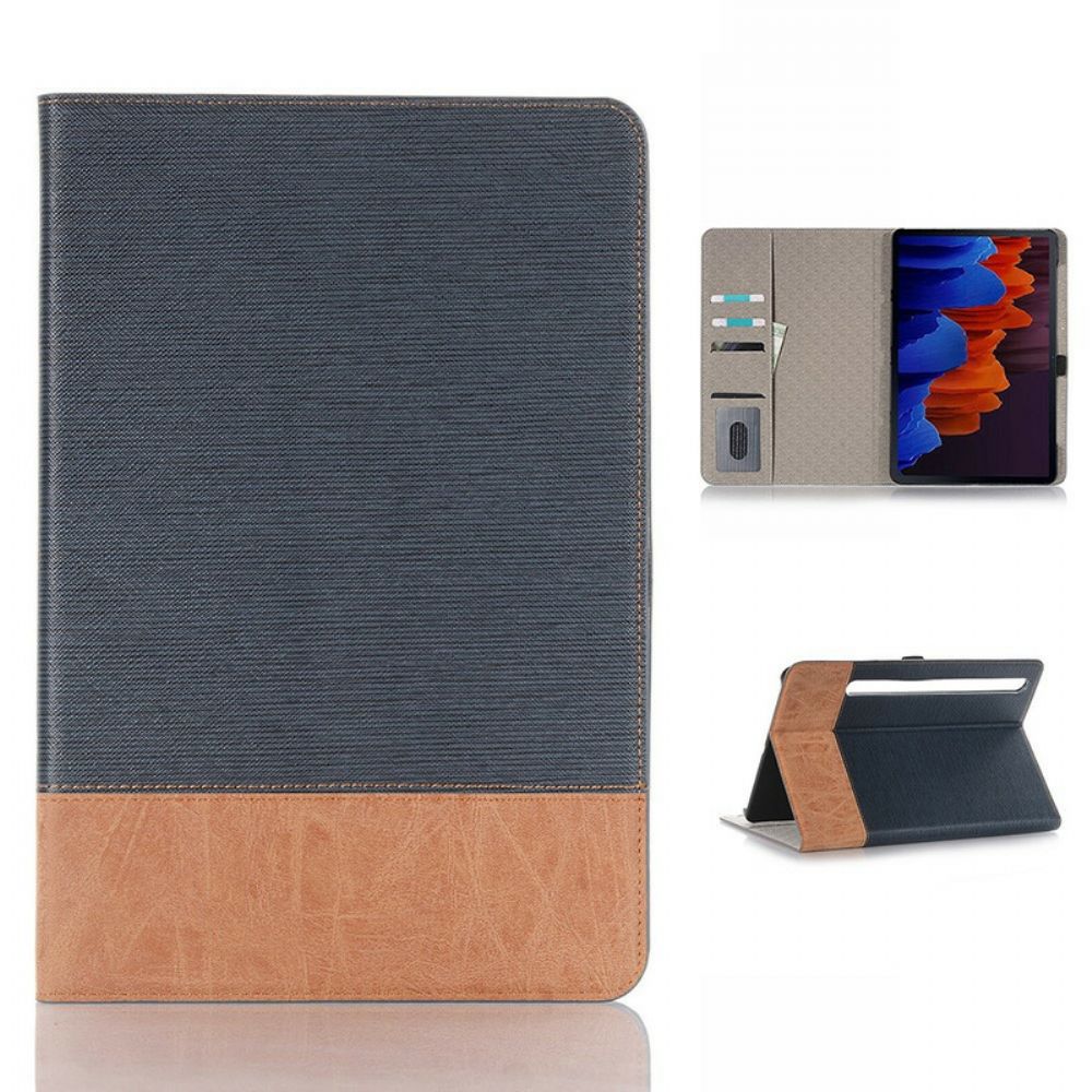 Cover voor Samsung Galaxy Tab S7 / Tab S8 Getextureerd