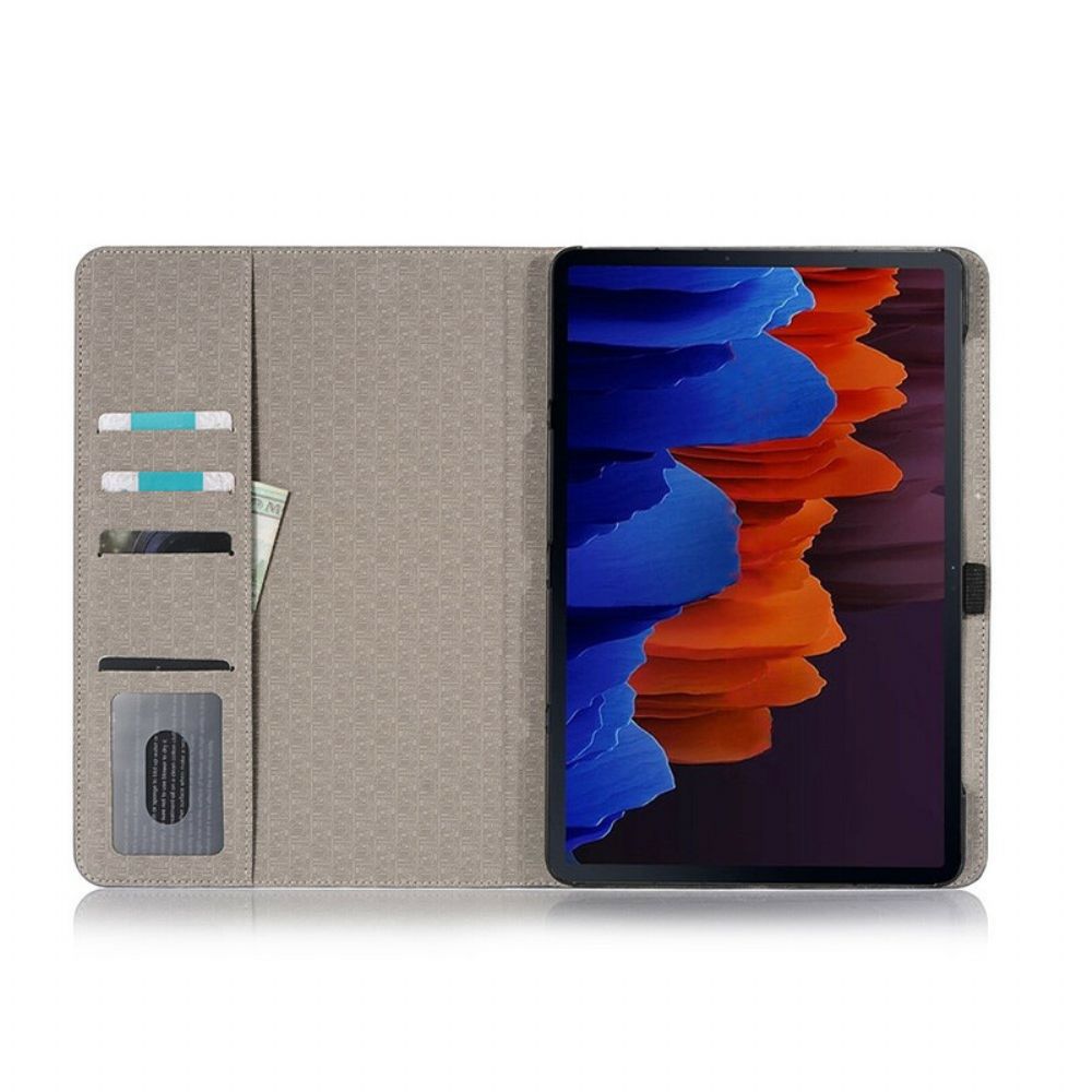 Cover voor Samsung Galaxy Tab S7 / Tab S8 Getextureerd