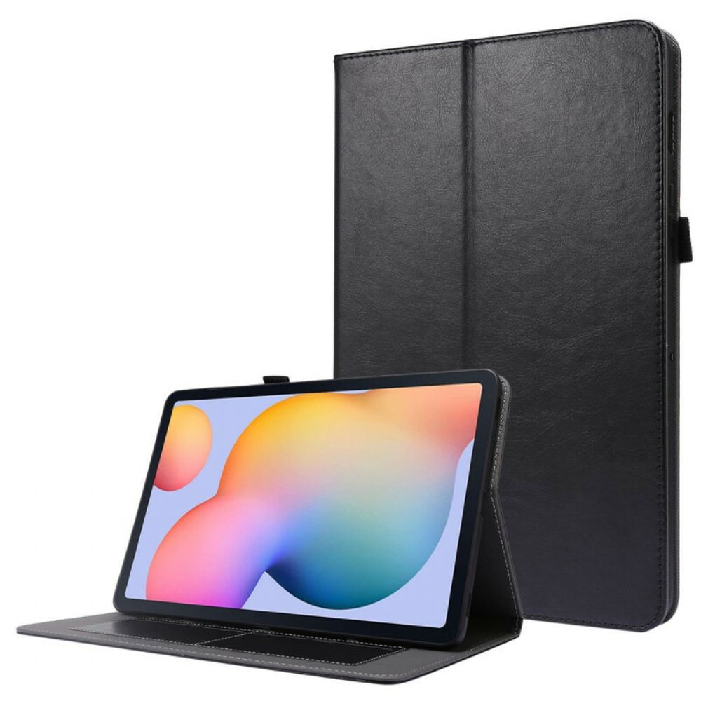 Cover voor Samsung Galaxy Tab S7 / Tab S8 Klassiek Kunstleer