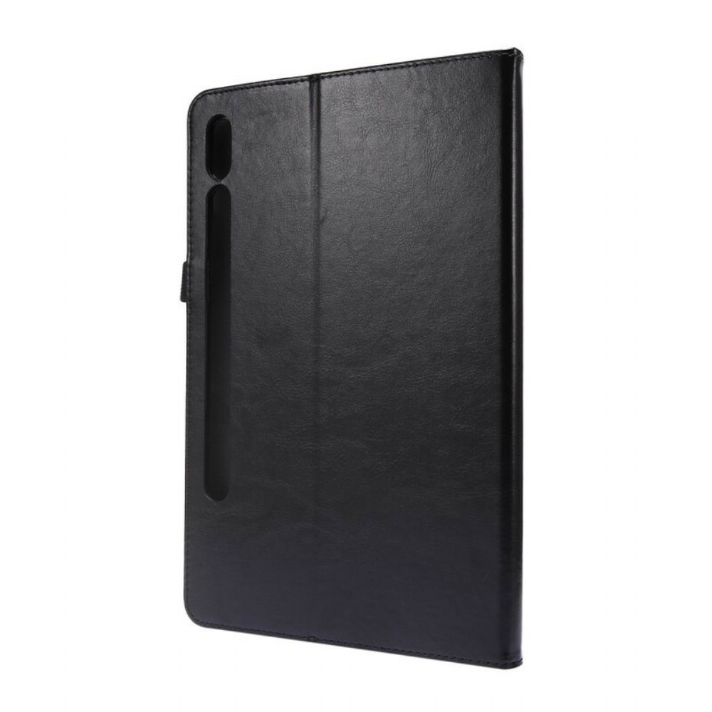 Cover voor Samsung Galaxy Tab S7 / Tab S8 Klassiek Kunstleer