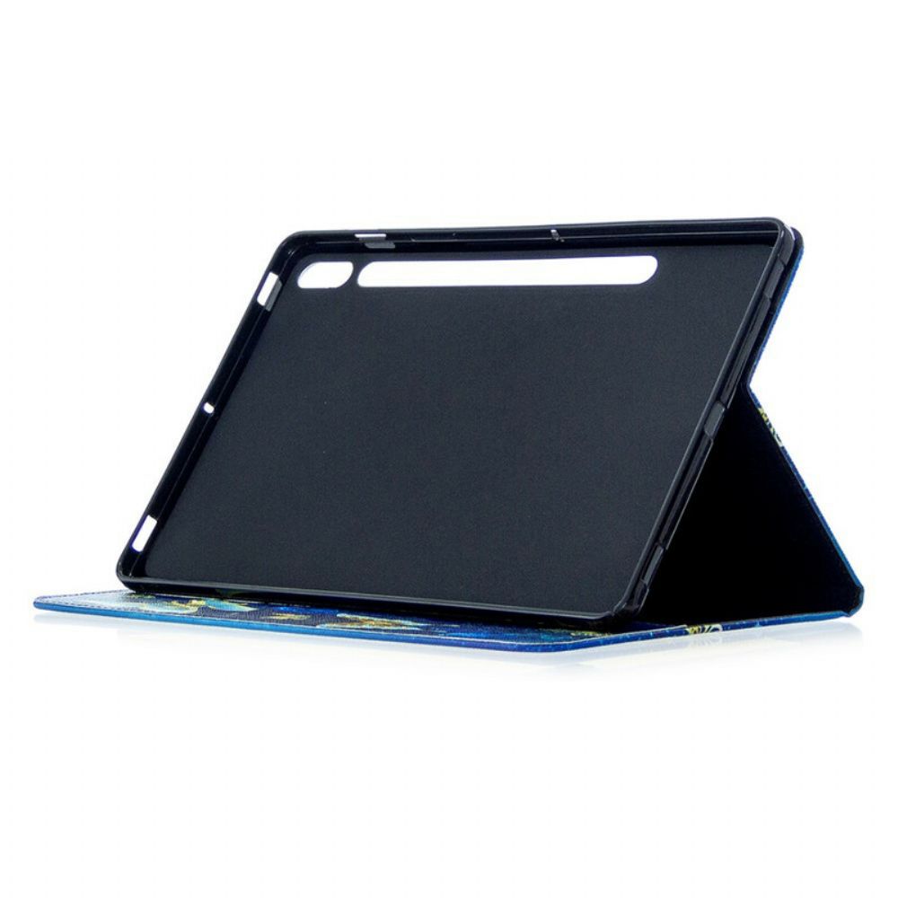 Cover voor Samsung Galaxy Tab S7 / Tab S8 Kostbare Vlinders