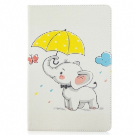 Cover voor Samsung Galaxy Tab S7 / Tab S8 Olifant Gedrukt Patroon