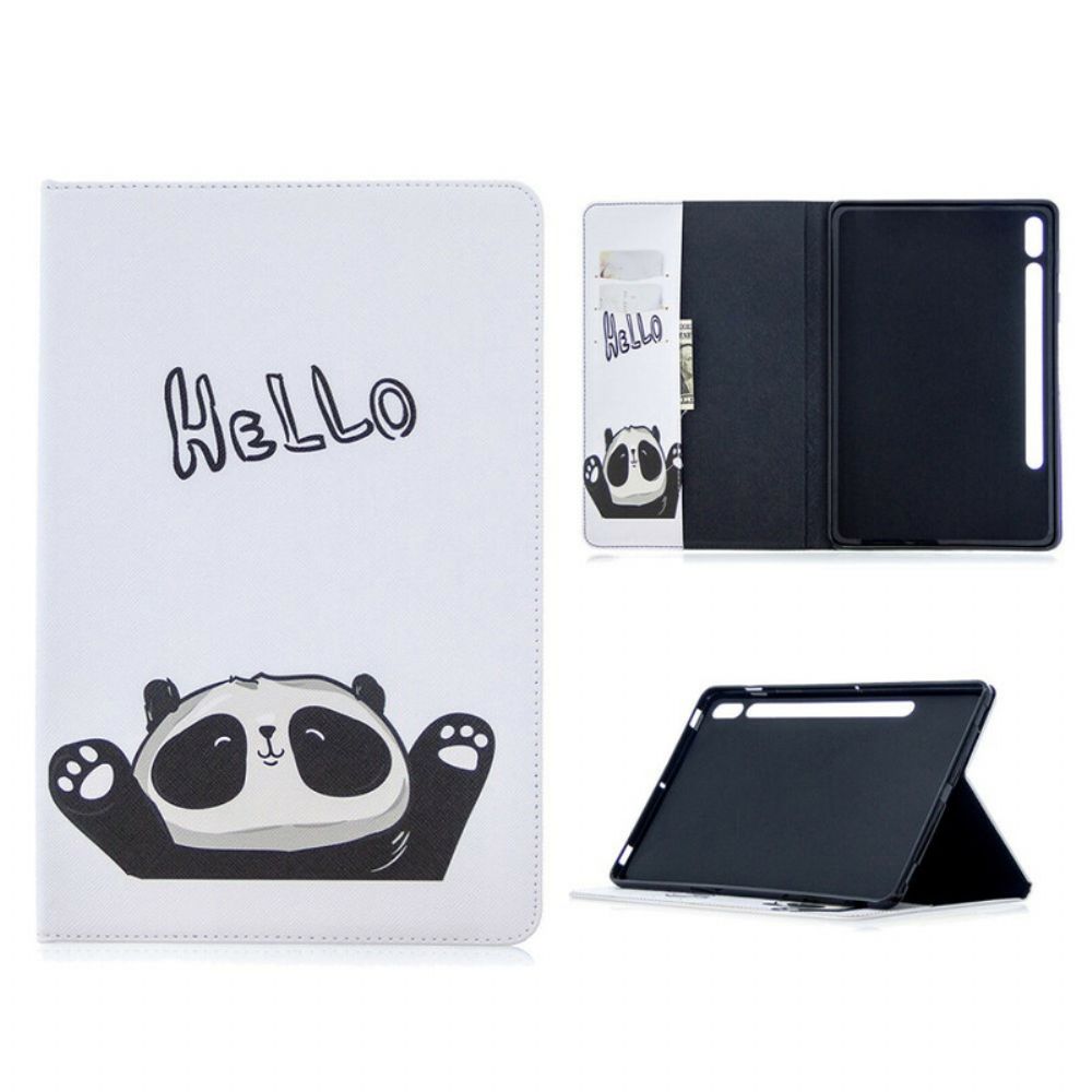 Cover voor Samsung Galaxy Tab S7 / Tab S8 Panda Gedrukt Patroon