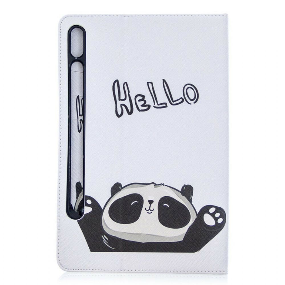 Cover voor Samsung Galaxy Tab S7 / Tab S8 Panda Gedrukt Patroon