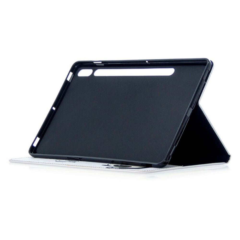 Cover voor Samsung Galaxy Tab S7 / Tab S8 Panda Gedrukt Patroon