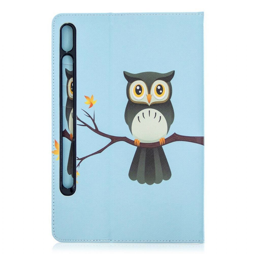 Cover voor Samsung Galaxy Tab S7 / Tab S8 Uil Zat Op De Tak