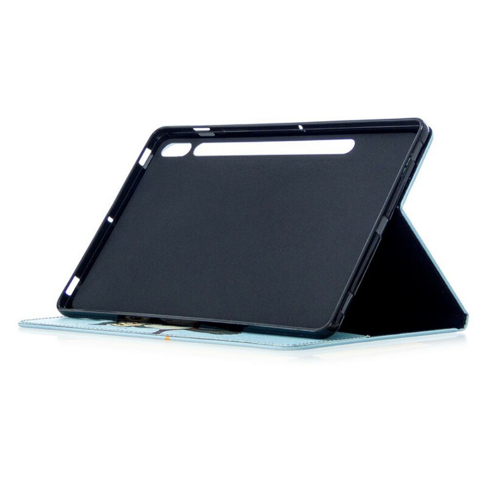 Cover voor Samsung Galaxy Tab S7 / Tab S8 Uil Zat Op De Tak