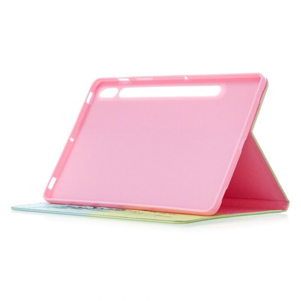 Cover voor Samsung Galaxy Tab S7 / Tab S8 Veren