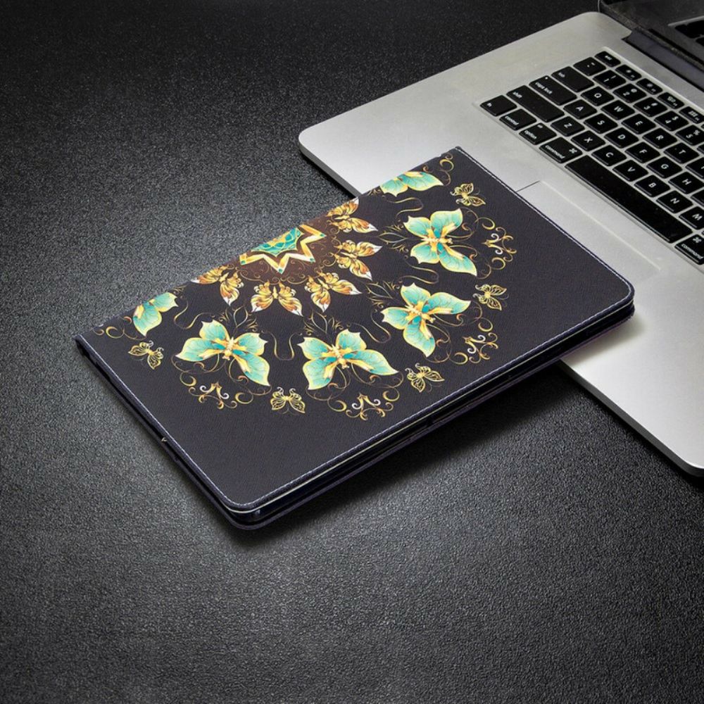 Cover voor Samsung Galaxy Tab S7 / Tab S8 Vlinders Kunst