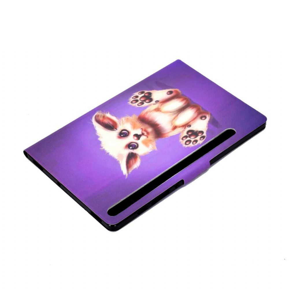 Flip Case voor Samsung Galaxy Tab S7 / Tab S8 Grappige Kat