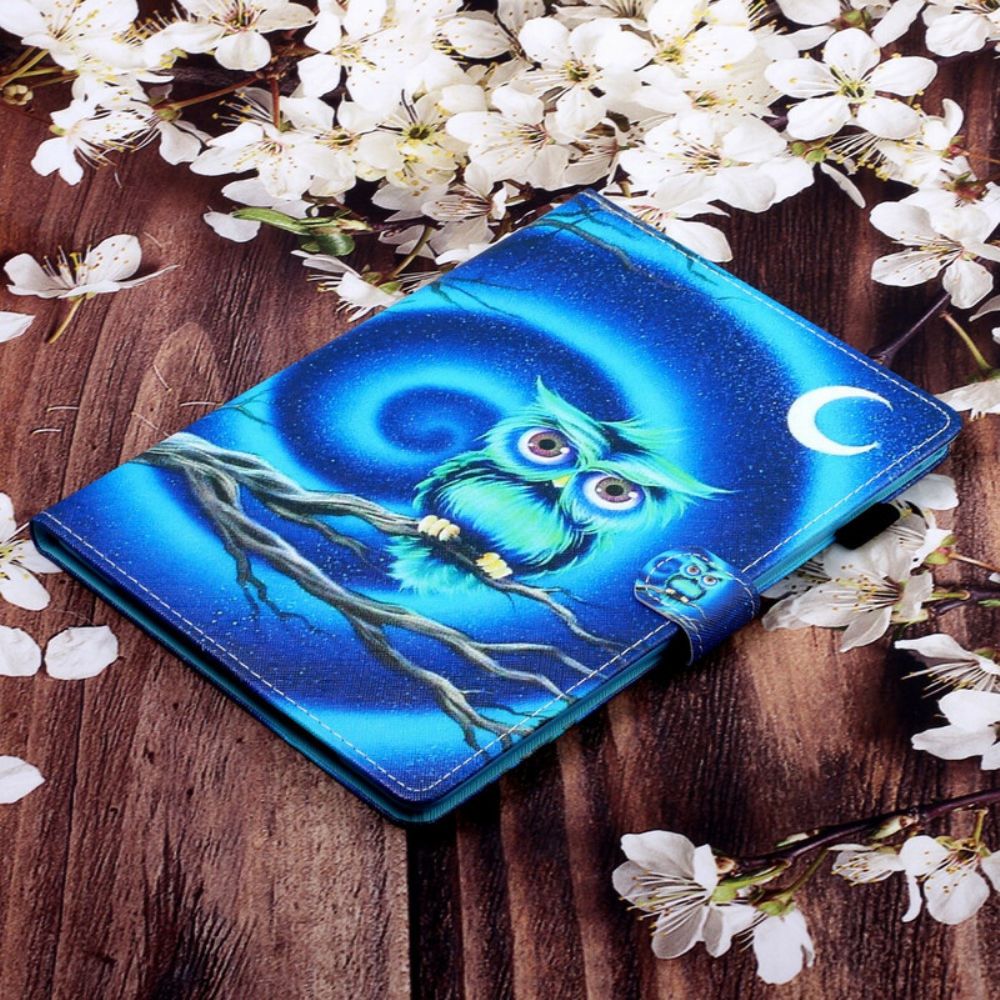 Flip Case voor Samsung Galaxy Tab S7 / Tab S8 Grappige Uil