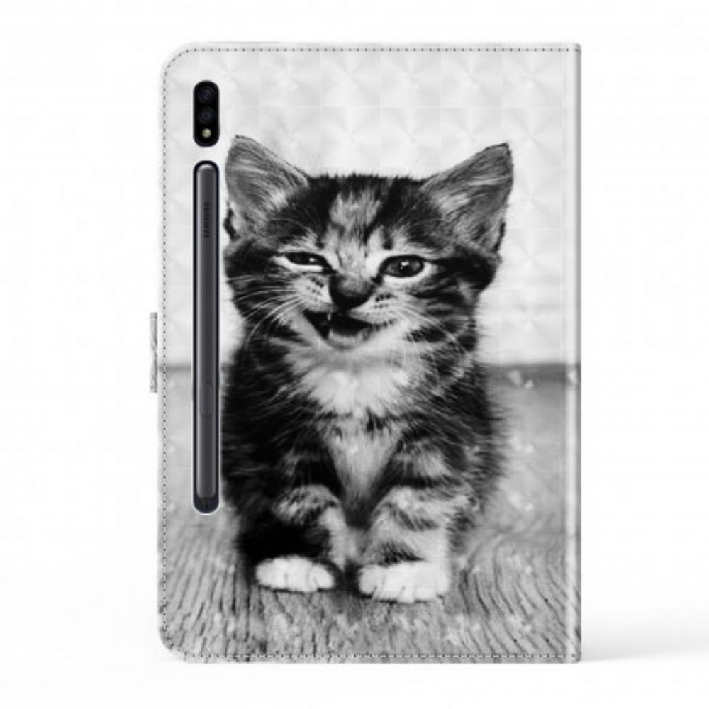 Flip Case voor Samsung Galaxy Tab S7 / Tab S8 Katje