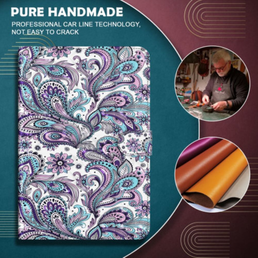 Flip Case voor Samsung Galaxy Tab S7 / Tab S8 Paisley-patroon