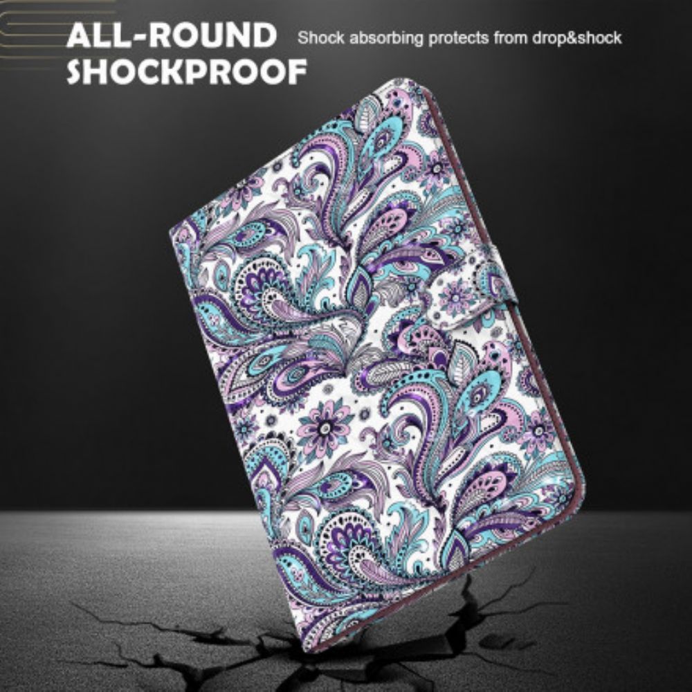 Flip Case voor Samsung Galaxy Tab S7 / Tab S8 Paisley-patroon