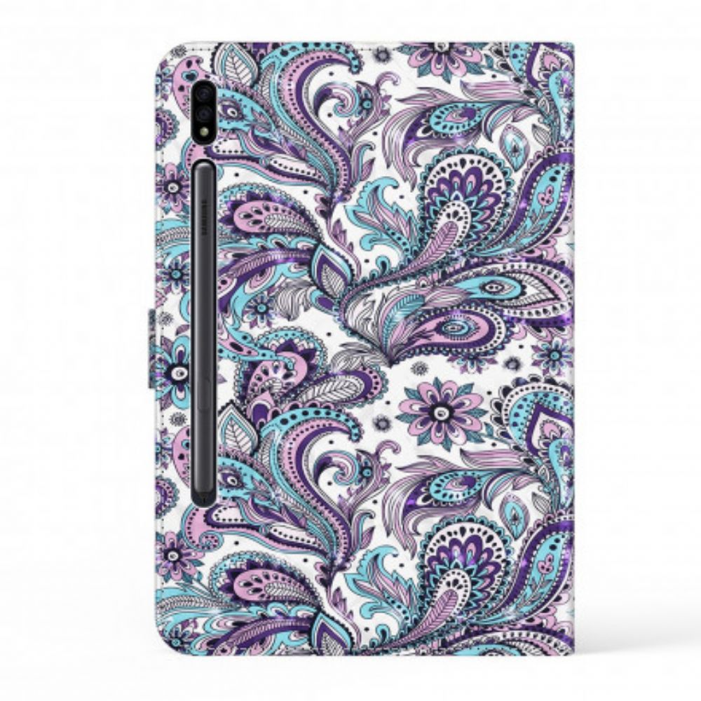 Flip Case voor Samsung Galaxy Tab S7 / Tab S8 Paisley-patroon