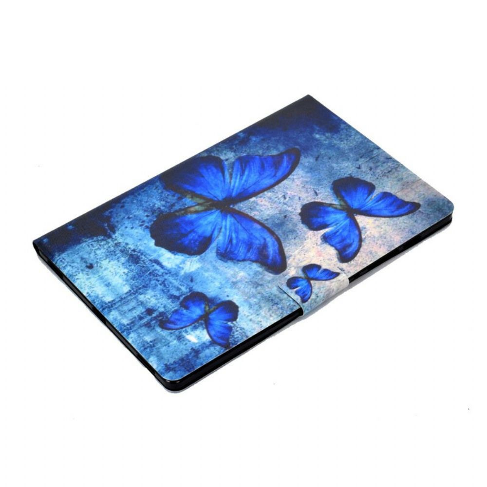 Flip Case voor Samsung Galaxy Tab S7 / Tab S8 Vlinders