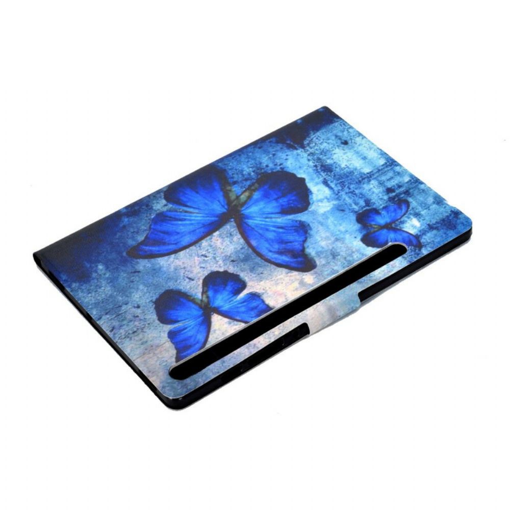 Flip Case voor Samsung Galaxy Tab S7 / Tab S8 Vlinders