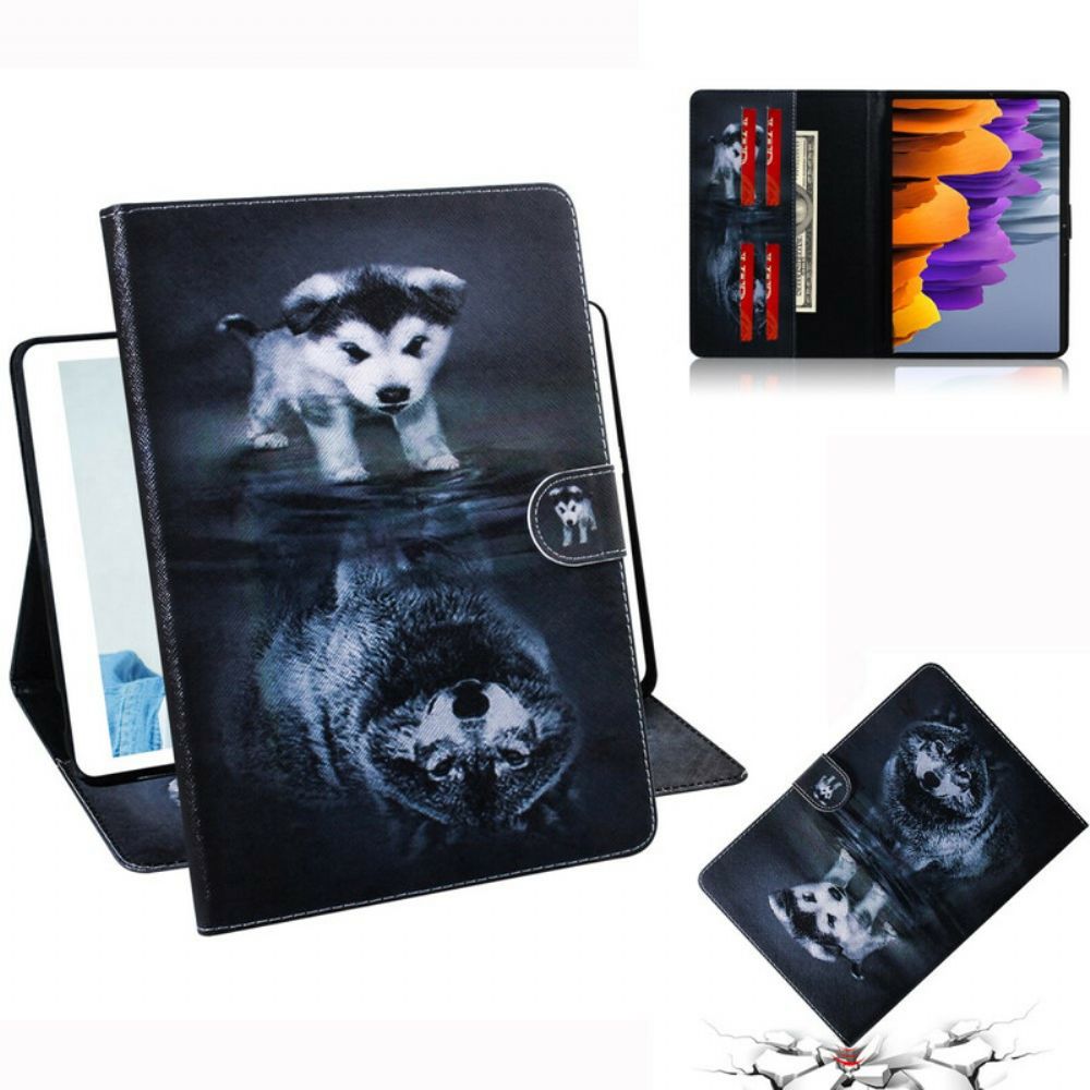 Folio-hoesje voor Samsung Galaxy Tab S7 / Tab S8 Droom Van Puppy