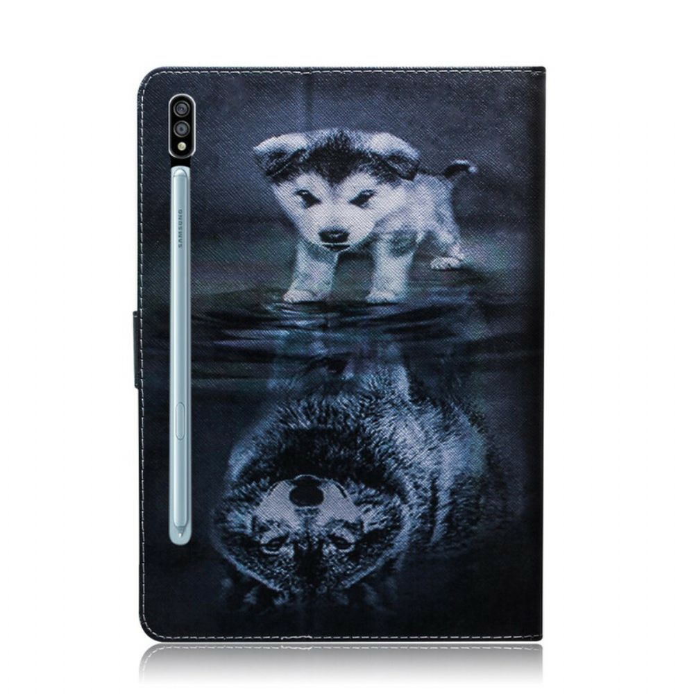 Folio-hoesje voor Samsung Galaxy Tab S7 / Tab S8 Droom Van Puppy