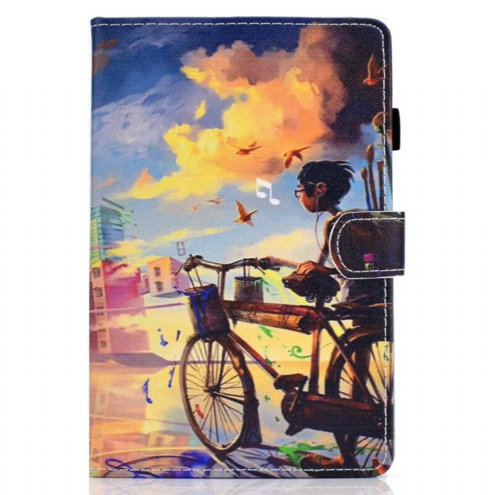 Folio-hoesje voor Samsung Galaxy Tab S7 / Tab S8 Fietskunst