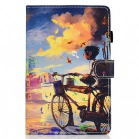 Folio-hoesje voor Samsung Galaxy Tab S7 / Tab S8 Fietskunst