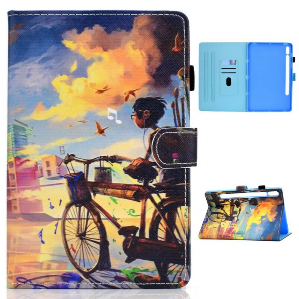 Folio-hoesje voor Samsung Galaxy Tab S7 / Tab S8 Fietskunst