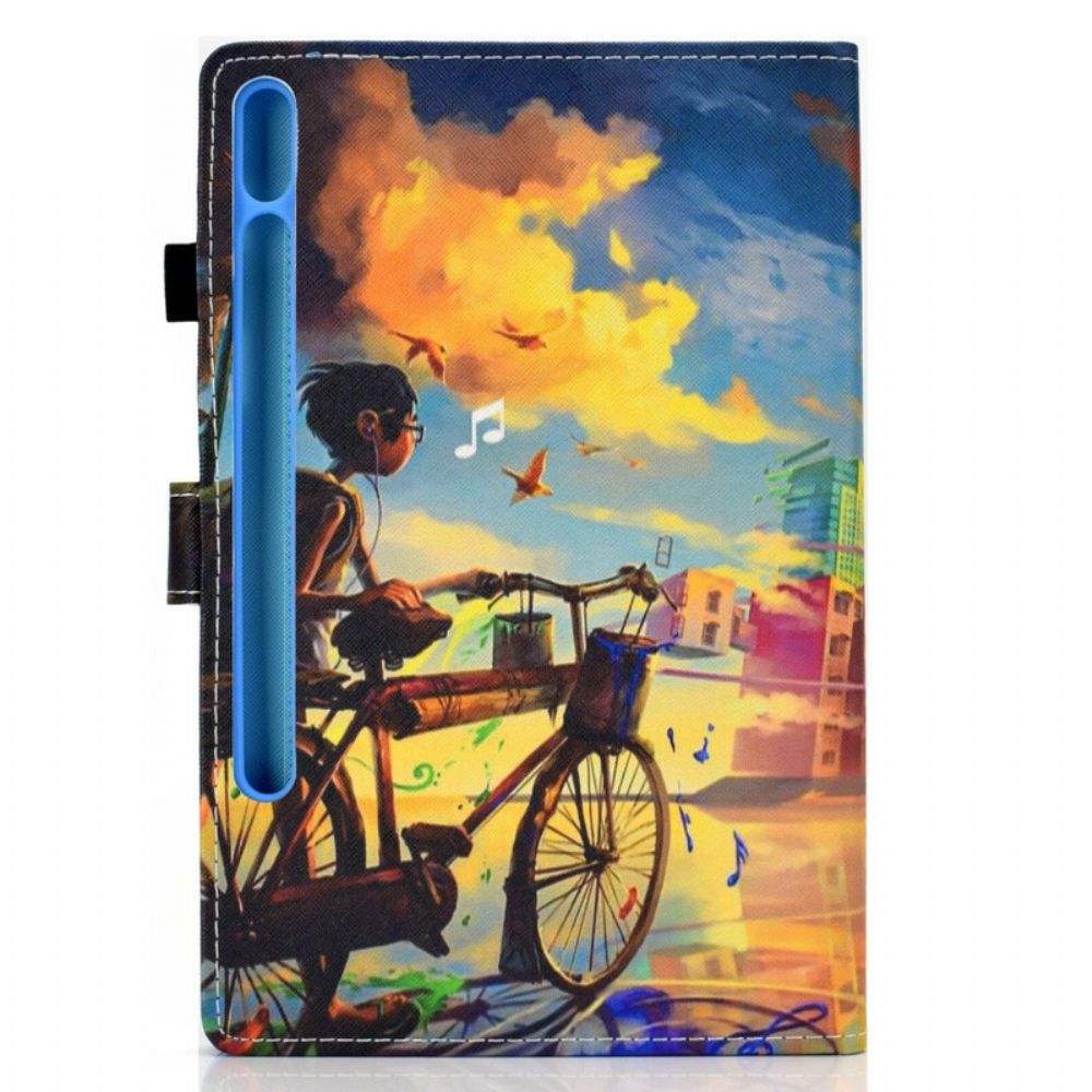 Folio-hoesje voor Samsung Galaxy Tab S7 / Tab S8 Fietskunst