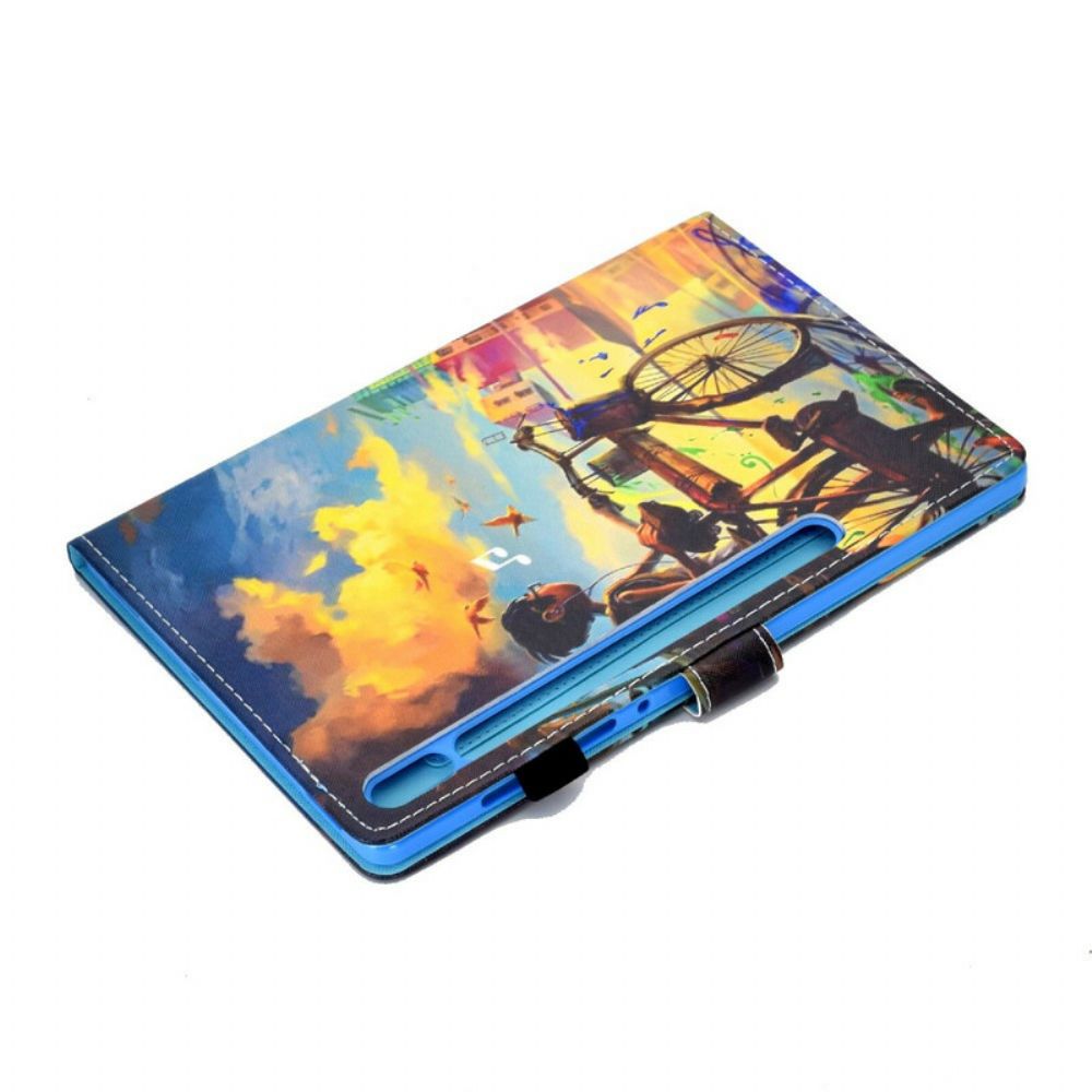 Folio-hoesje voor Samsung Galaxy Tab S7 / Tab S8 Fietskunst