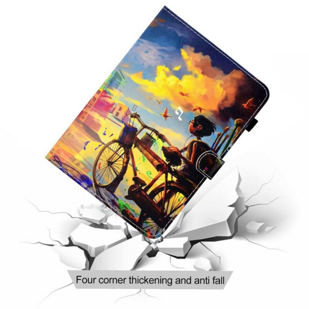 Folio-hoesje voor Samsung Galaxy Tab S7 / Tab S8 Fietskunst