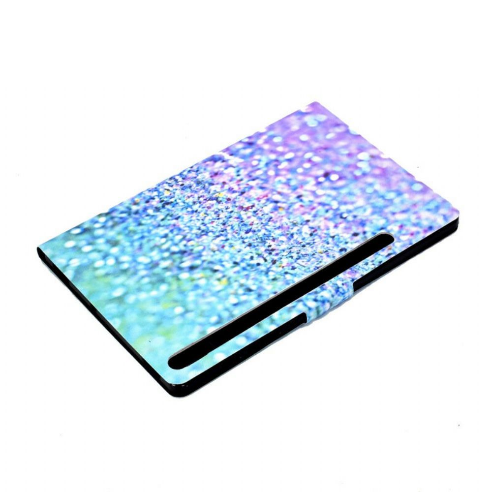 Folio-hoesje voor Samsung Galaxy Tab S7 / Tab S8 Glanzende Pailletten