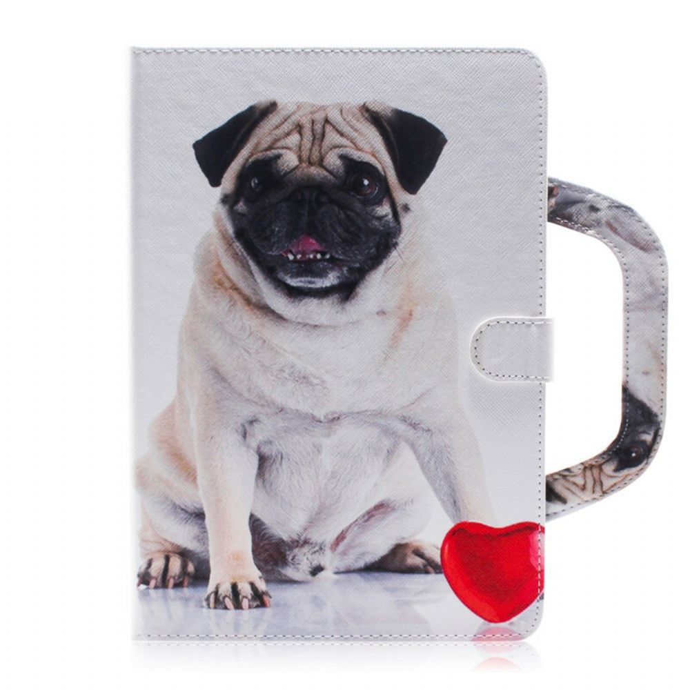 Folio-hoesje voor Samsung Galaxy Tab S7 / Tab S8 Hond Met Handvat