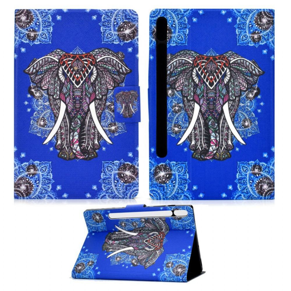 Folio-hoesje voor Samsung Galaxy Tab S7 / Tab S8 Indische Olifant