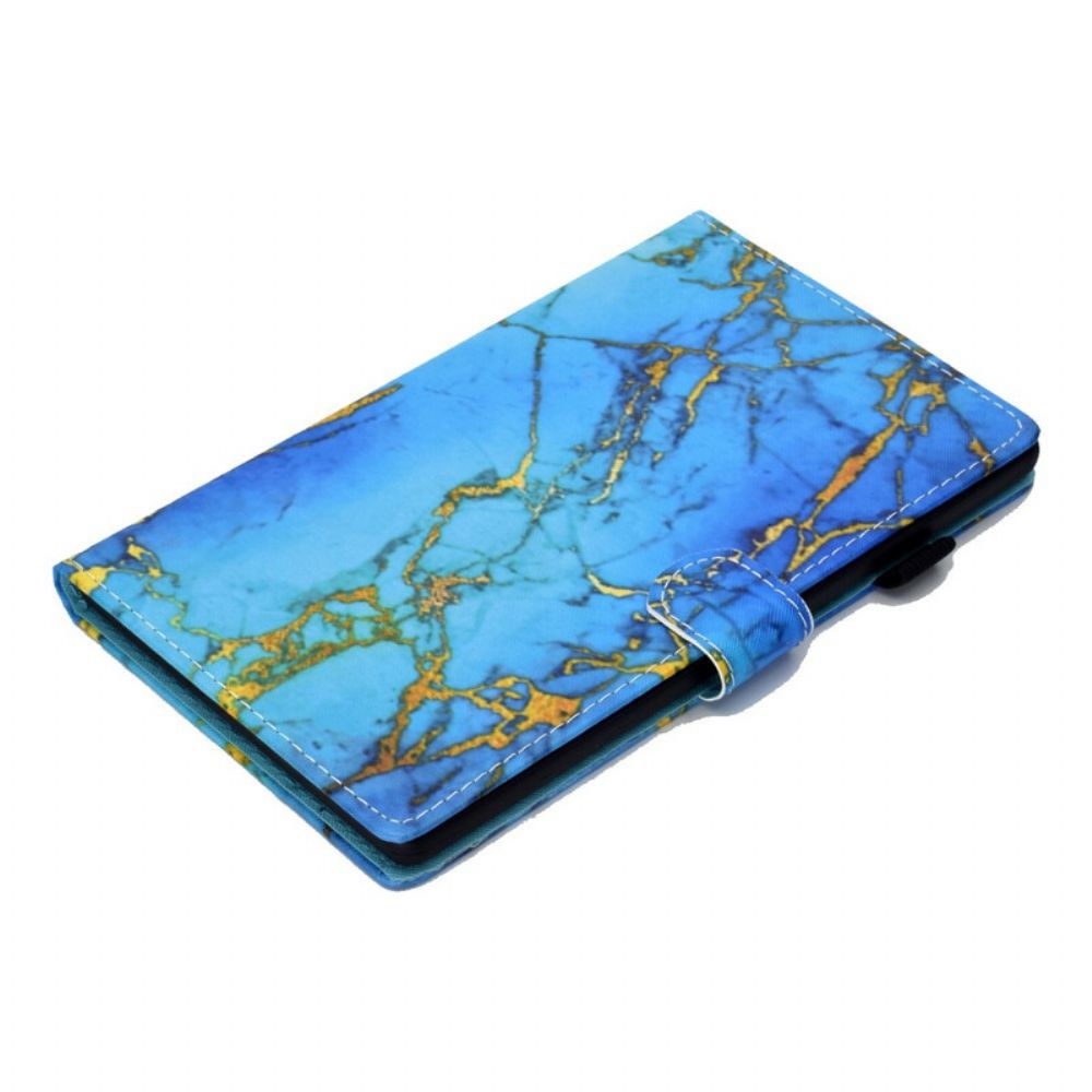 Folio-hoesje voor Samsung Galaxy Tab S7 / Tab S8 Marmeren Stijl