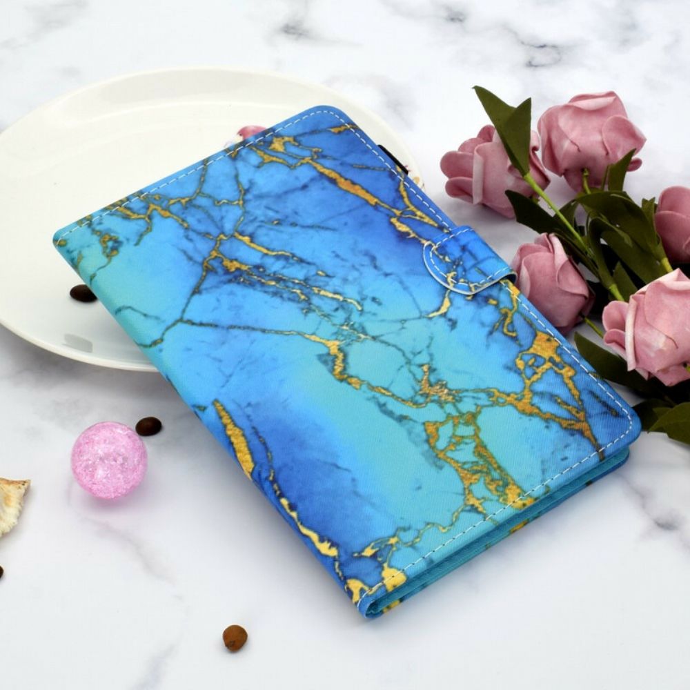 Folio-hoesje voor Samsung Galaxy Tab S7 / Tab S8 Marmeren Stijl