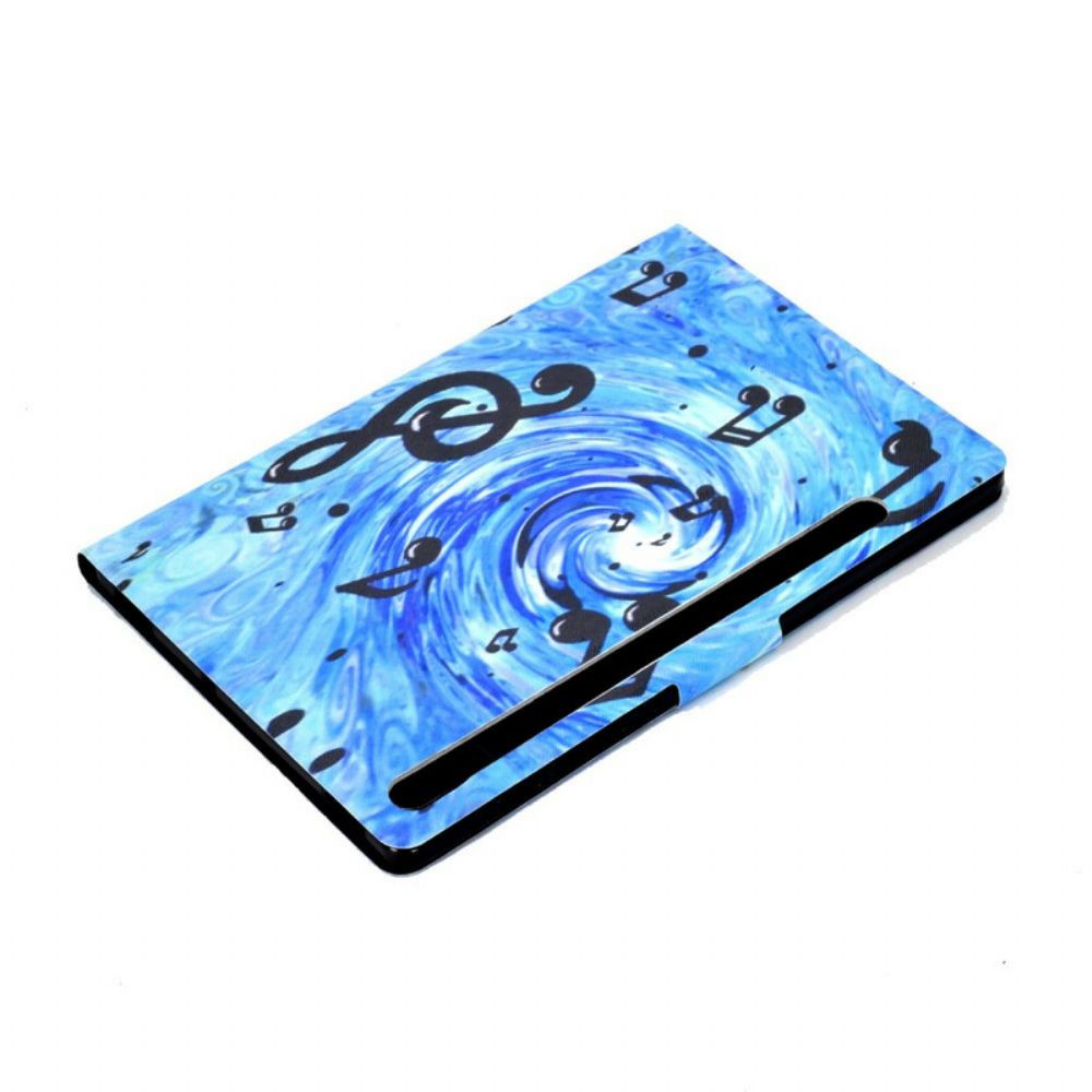 Folio-hoesje voor Samsung Galaxy Tab S7 / Tab S8 Muzieknoten