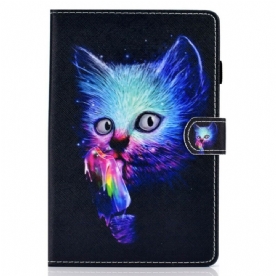 Folio-hoesje voor Samsung Galaxy Tab S7 / Tab S8 Psycho Kat