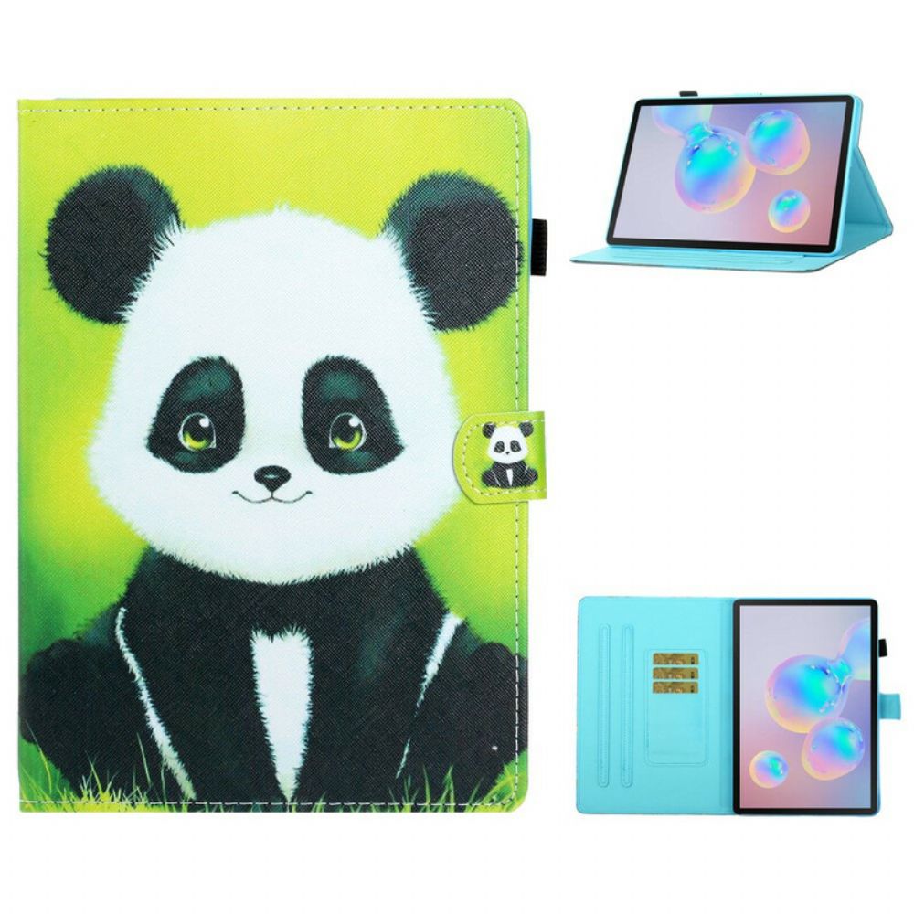 Folio-hoesje voor Samsung Galaxy Tab S7 / Tab S8 Schattige Panda