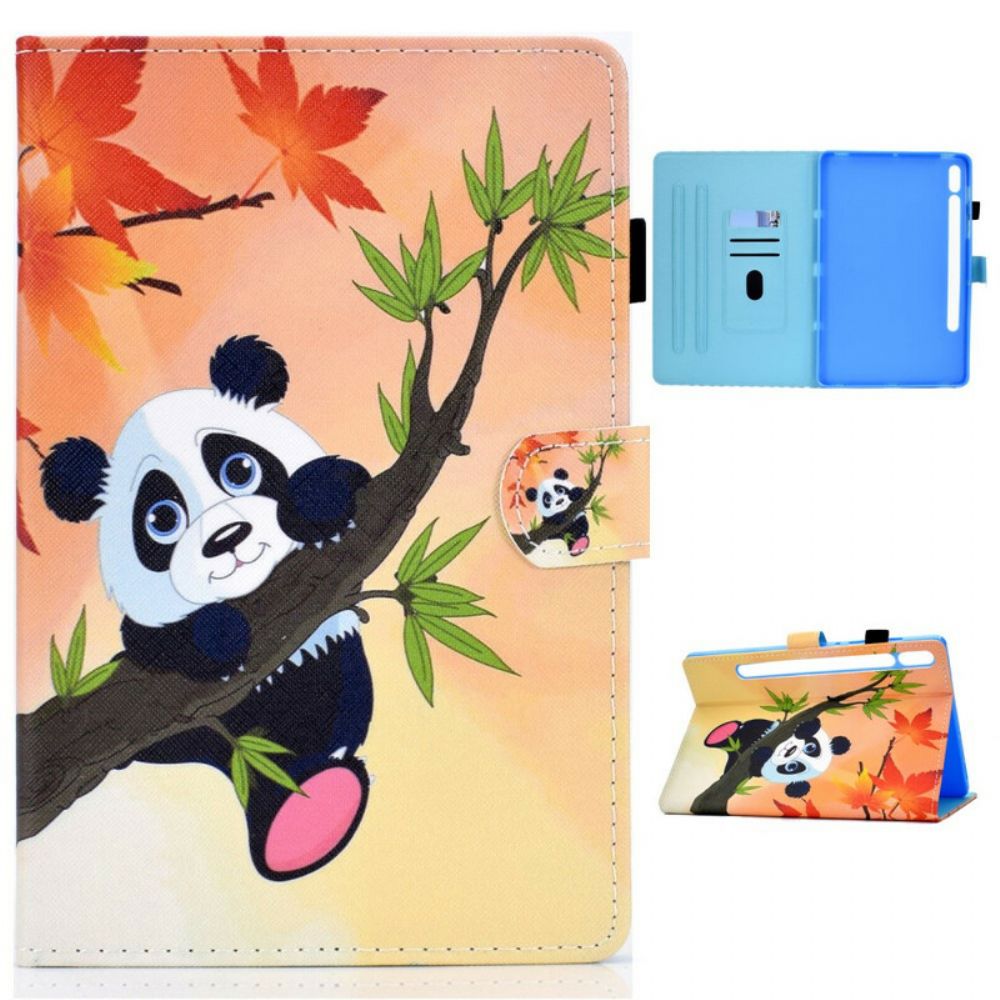 Folio-hoesje voor Samsung Galaxy Tab S7 / Tab S8 Schattige Panda