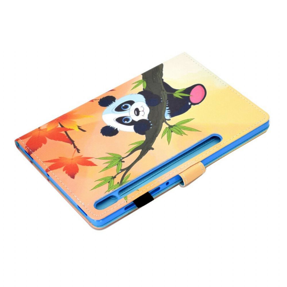 Folio-hoesje voor Samsung Galaxy Tab S7 / Tab S8 Schattige Panda