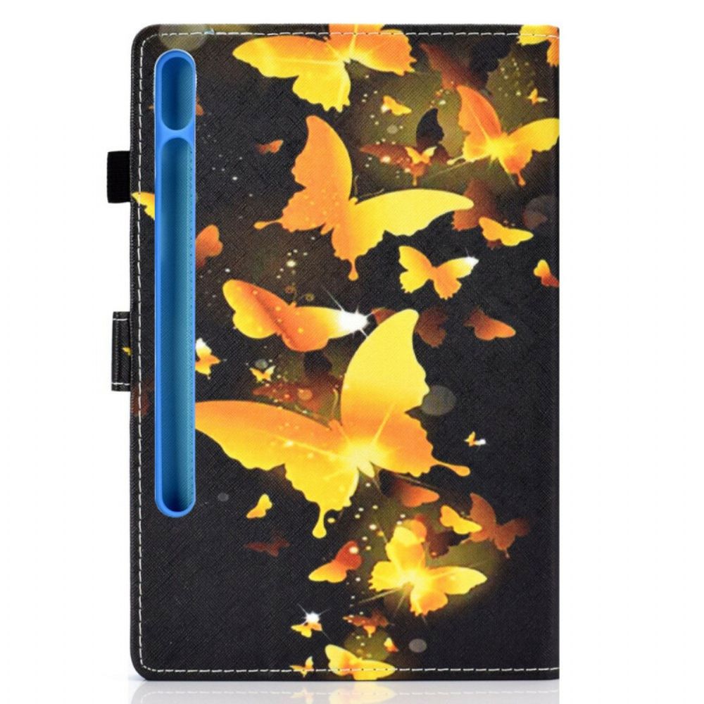 Folio-hoesje voor Samsung Galaxy Tab S7 / Tab S8 Unieke Vlinders