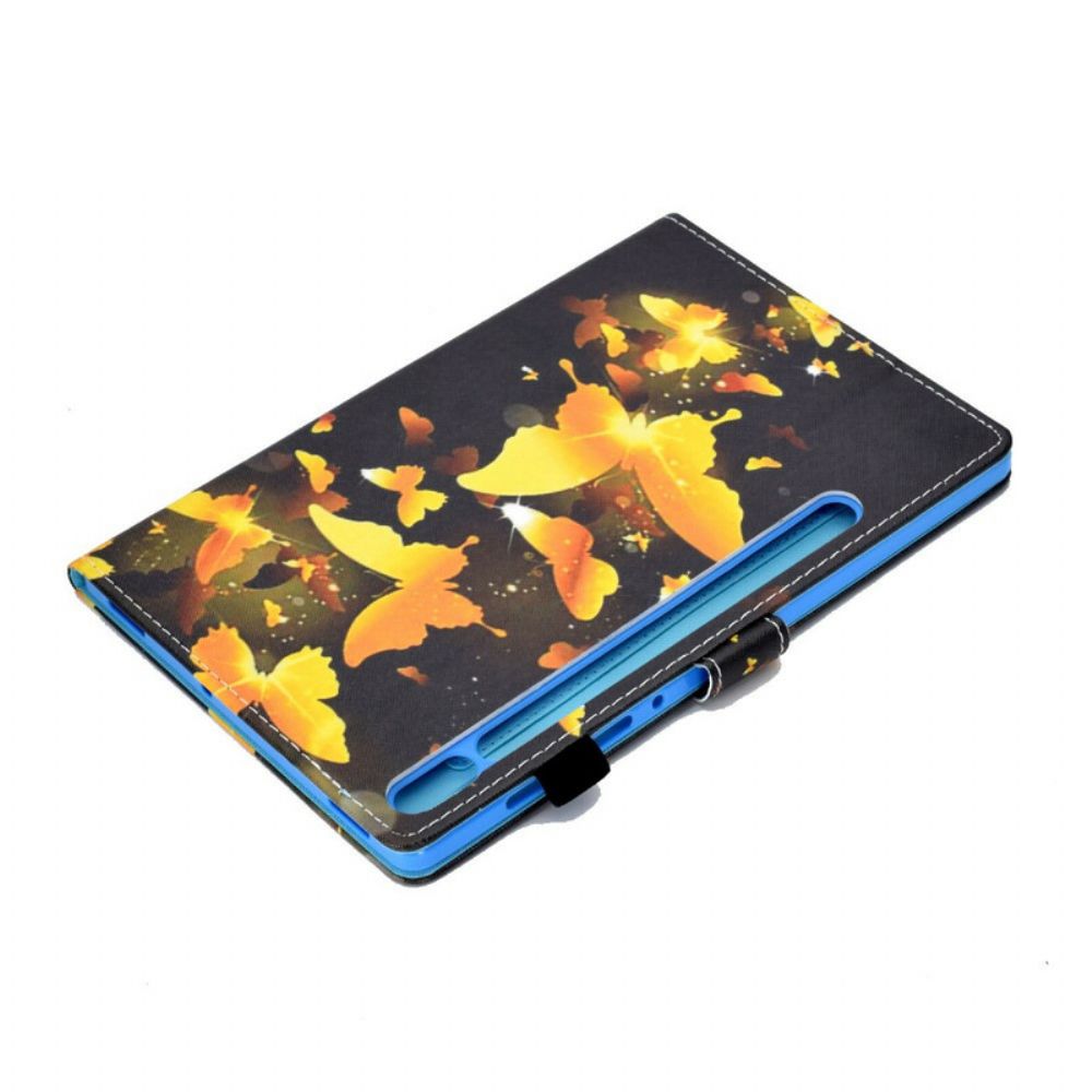 Folio-hoesje voor Samsung Galaxy Tab S7 / Tab S8 Unieke Vlinders